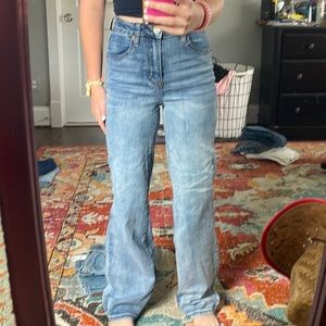 High Waisted Wide Leg Rue21 Jeans Light Wash